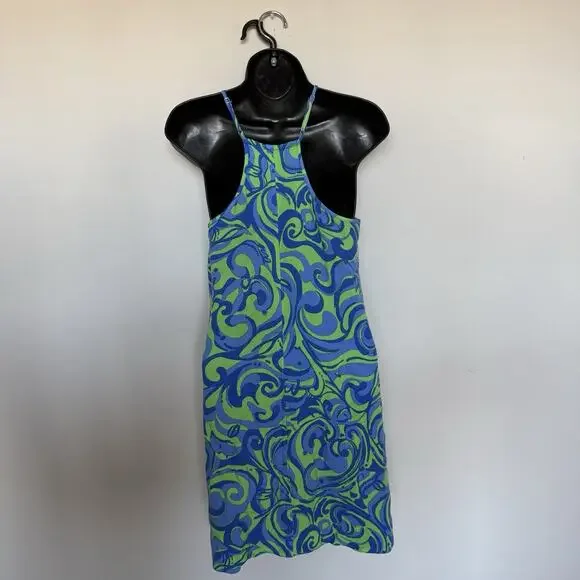 Lilly Pulitzer Womens Lattice Dress Small Racerback Gold Coins Coastal Vacation - Picture 8 of 8